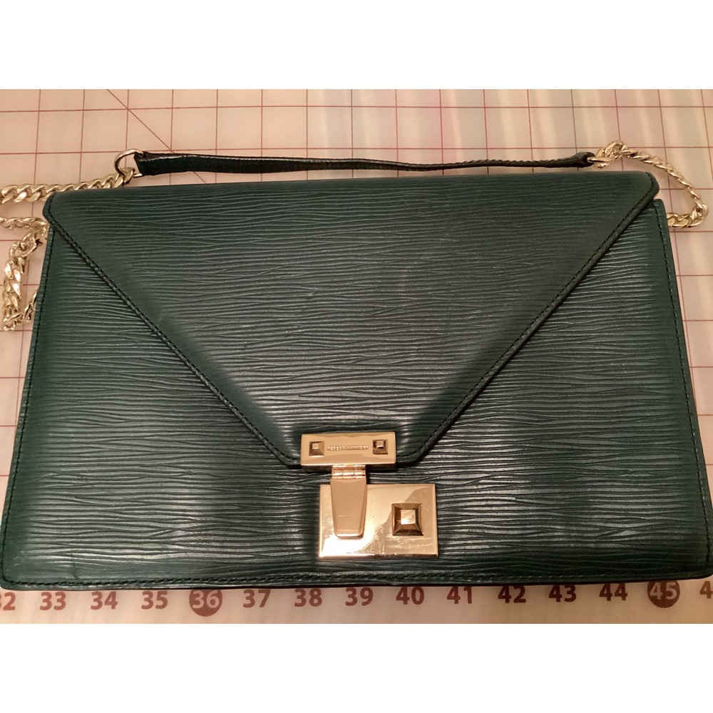 Rebecca Minkoff‎ Crossbody Clutch Gold Chain Leather Envelope Bag